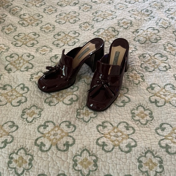 Prada Shoes - Gorgeous Prada  Patent Leather chunky loafer. Maroon
